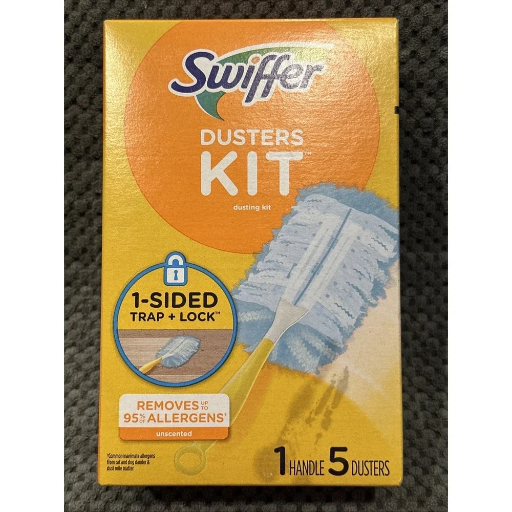 Swiffer Duster Kit  Includes  1 Handle + 5 Dusters